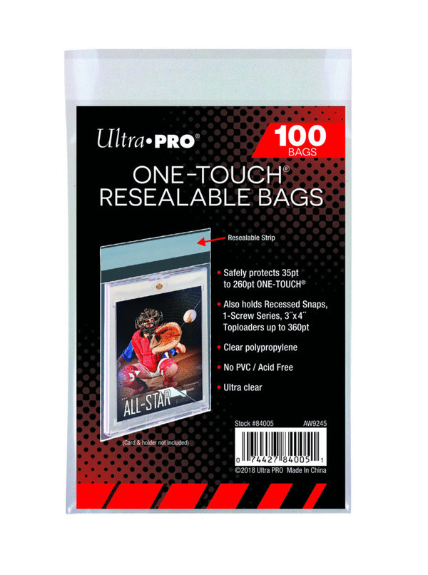 One-Touch Resealable Bags von Ultra Pro (100 Stück)