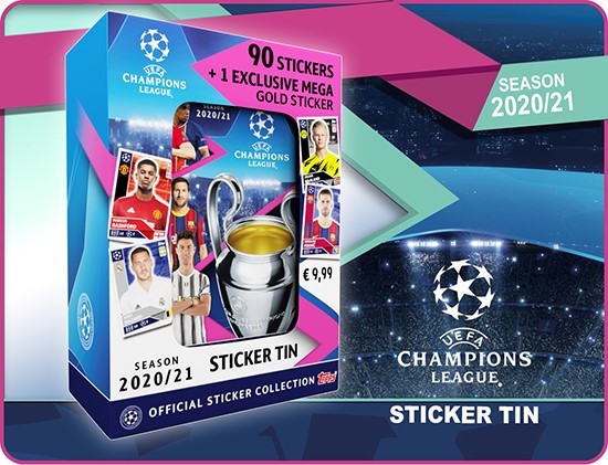 Topps Champions League 2020/2021 Sticker Mini Tin