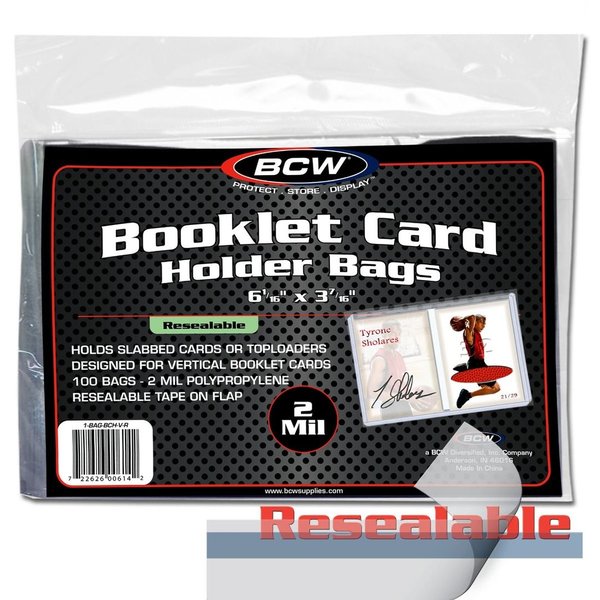 Resealable Bag für Booklet vertikal von BCW (100 Stück)