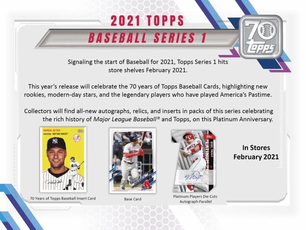 Topps MLB 2021 Series 1 Hobby Box
