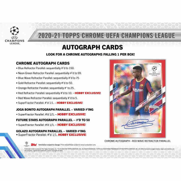 Topps Chrome Champions League 2020/21 Hobby Box