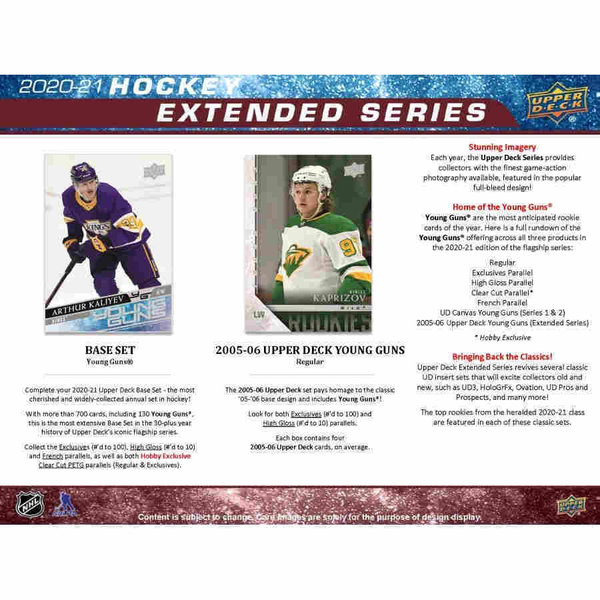 Upper Deck Extended Series NHL 2020/21 Blaster Box