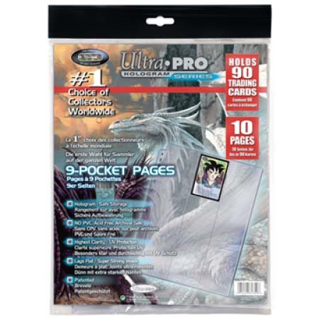 10 Ultra Pro Hologram Series 9-Pocket-Pages (11-Hole)