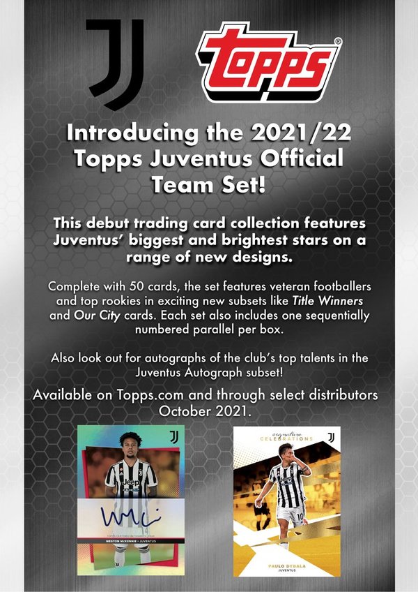 Topps Juventus Team Set 2021 Box Set
