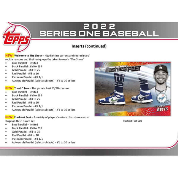 Topps MLB 2022 Series 1 Hanger Box