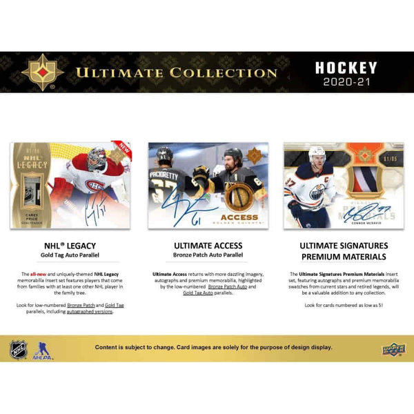 Upper Deck Ultimate Collection NHL 2020/21 Hobby Box