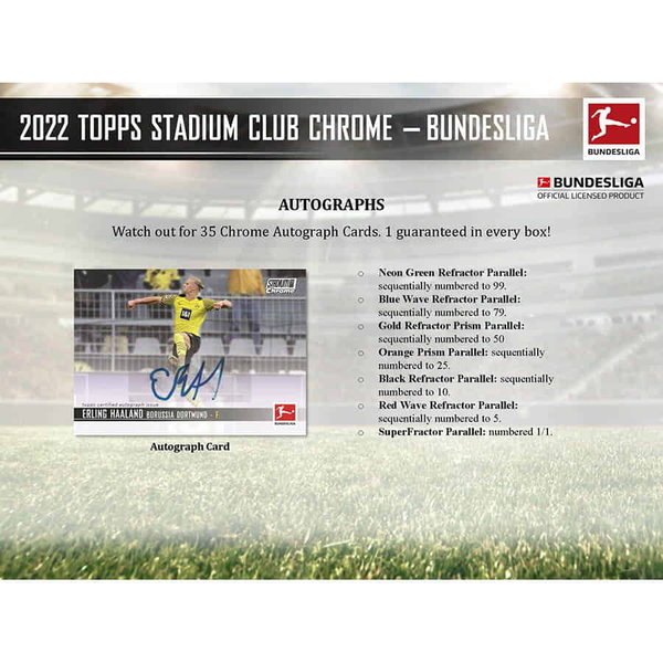 Topps Stadium Club Chrome Bundesliga 2021/22 Hobby Box