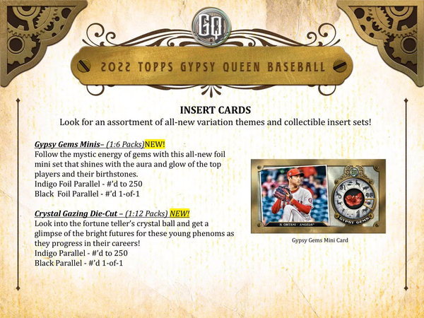 Topps Gypsy Queen MLB 2022 Hobby Box