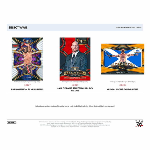 Panini Select WWE 2022 Hobby Box