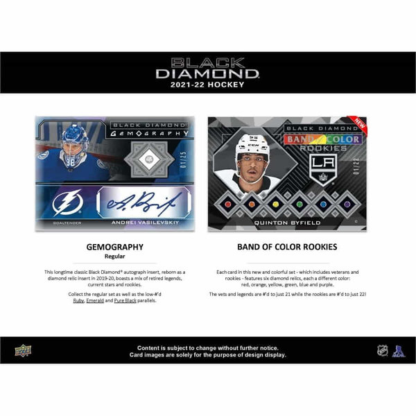 Upper Deck Black Diamond NHL 2021/22 Hobby Box